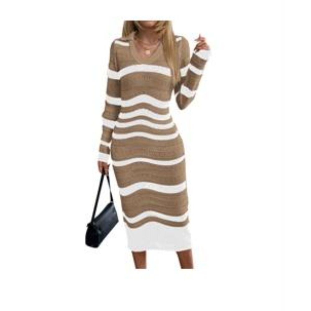 Midi Sweater Dress, L, 3L-130D002
